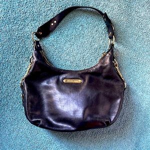 Michael Kora black leather purse